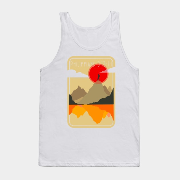 Philippians Bible Verse Tank Top by Marike Korting Art